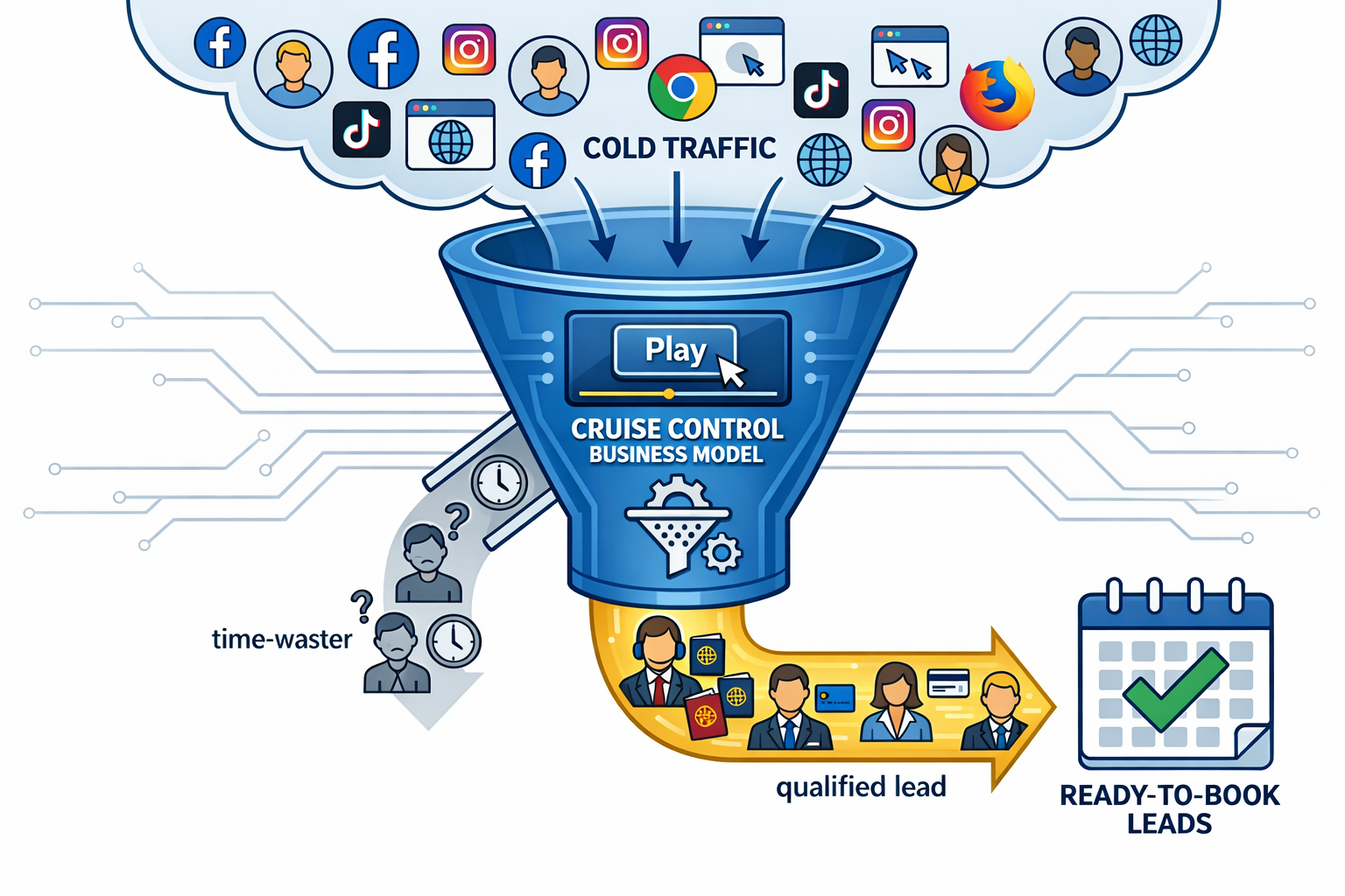 Cruise Control Business Model funnel diagram